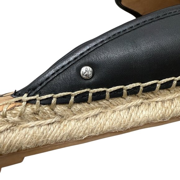 Sam Edelman Kerry leather Slip On espadrille mules shoes women's size 9.5 - Picture 6 of 10